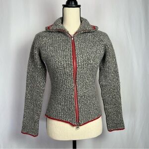 New Scotland 100% Superfine Geelong Lambswool Women’s SM Sweater Jacket THICK